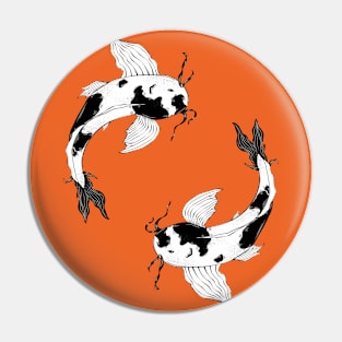 Koi Fish Manga Double Pin