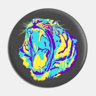 Colorful Tiger Head Pin