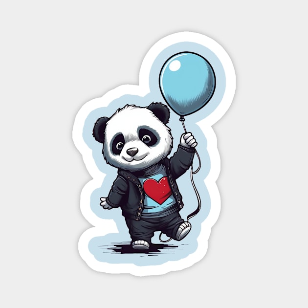 Little Baby Panda with Balloon Magnet by DavidLoblaw