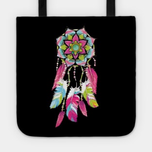 Inspirational DREAM CATCHER T-SHIRT HOT PINK DREAM CATCHER Tote