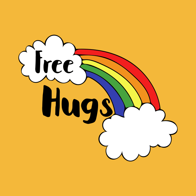 Free Hugs Rainbow by bubbsnugg