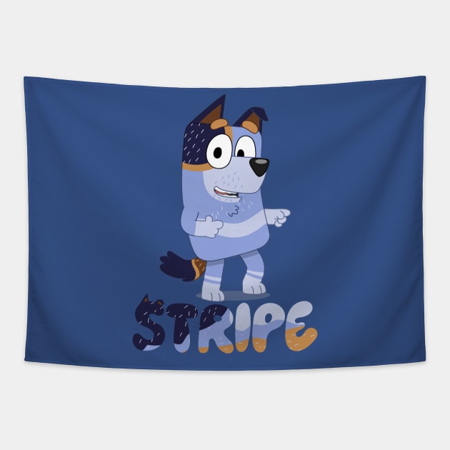 Uncle Stripe Dog Tapestry by KOMIKRUKII