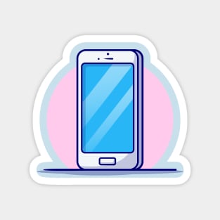 Hand Phone Cartoon Vector Icon Illustration (2) Magnet