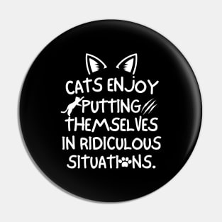 Cats enjoy putting themselves in ridiculous situations Pin