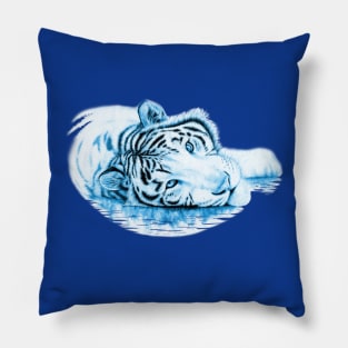 Blue water tiger - a symbol of 2022 Pillow