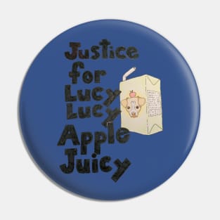 Justice For Lucy Lucy Apple Juicy Pin