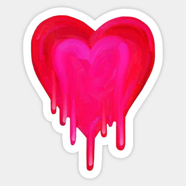 Pink Heart' Sticker