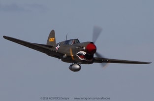 P-40E Warhawk fly-by Magnet