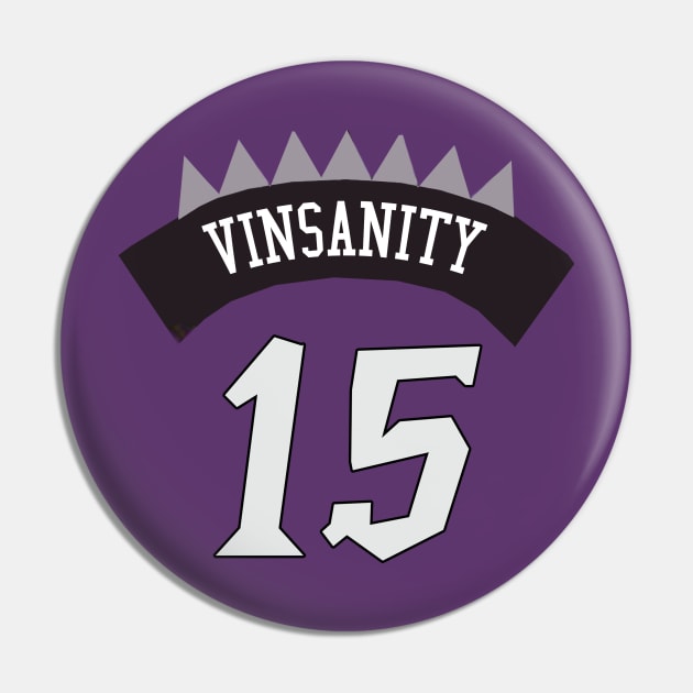 Vince Carter 'Vinsanity' Nickname Jersey - Toronto Raptors Pin by xavierjfong