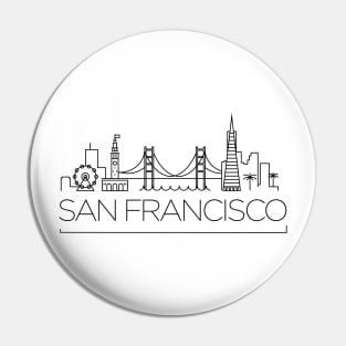 San Francisco Minimal Skyline Pin