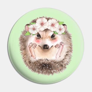 Spring hedgehog Pin