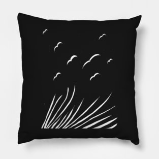 Birds and Grass Pillow