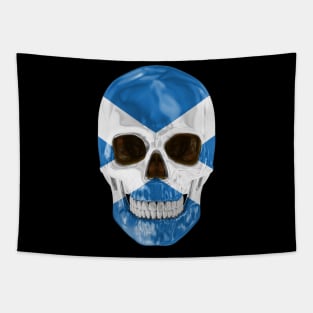 Scotland Flag Skull - Gift for Scottish With Roots From Scotland Tapestry