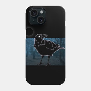 Spooky black bird Phone Case