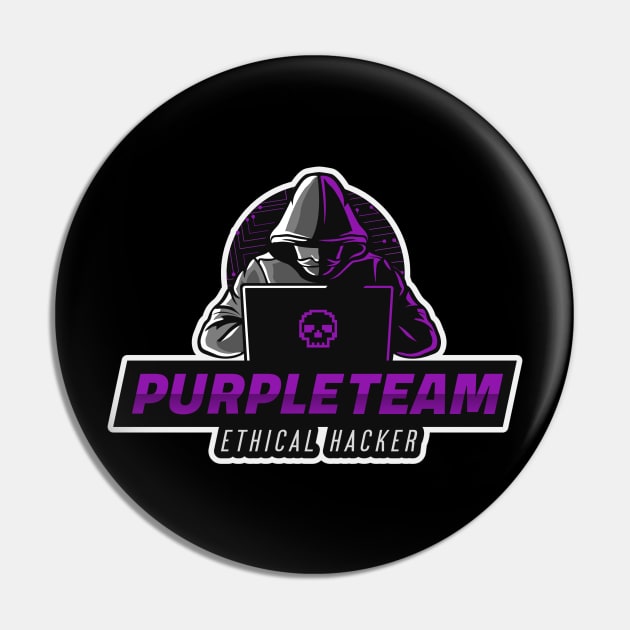 Purple Team | Hacker Design Pin by leo-jess