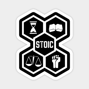 The 4 Stoic Virtues (Crest) Magnet