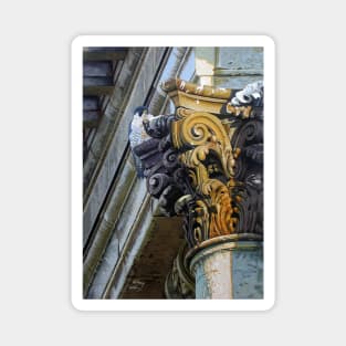 Peregrine Falcon on Saint Stephen's Cathedral (Budapest) Magnet