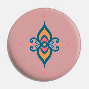 Fleur de Iris Spanish Revival Pin