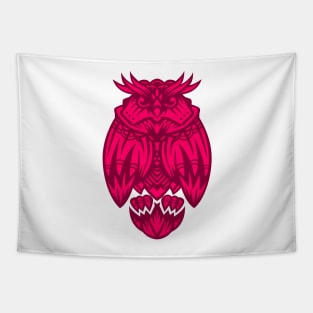 Pink owl Tapestry