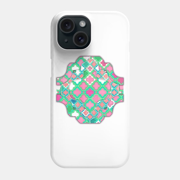 Girly Moroccan Lattice Pattern Phone Case by micklyn