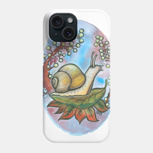 Snail Phone Case by StephaniePerryArt