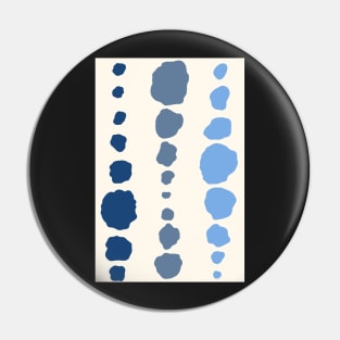 Modern abstract organic polka dots in sea blue tones Pin