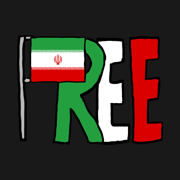 Free Iran by Mark Ewbie