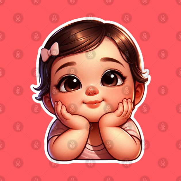 Cute Little Baby Girl by Plushism