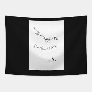 Willy Wagtail hop map Tapestry