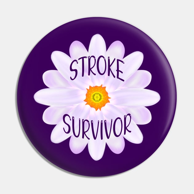 Stroke Survivor Pin by MoMido