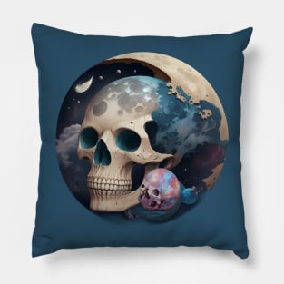 Moon skull Pillow