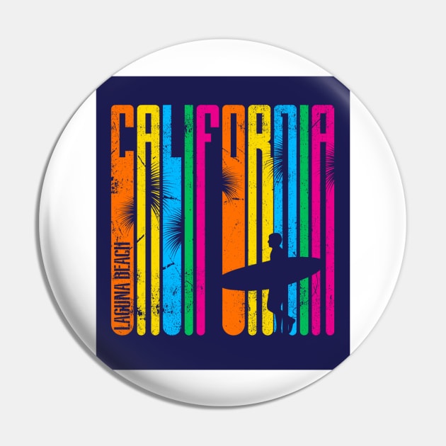 California Pin by FunnyHedgehog