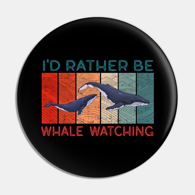 Funny Whale Watching Sea Mammal Pin by MarkusShirts