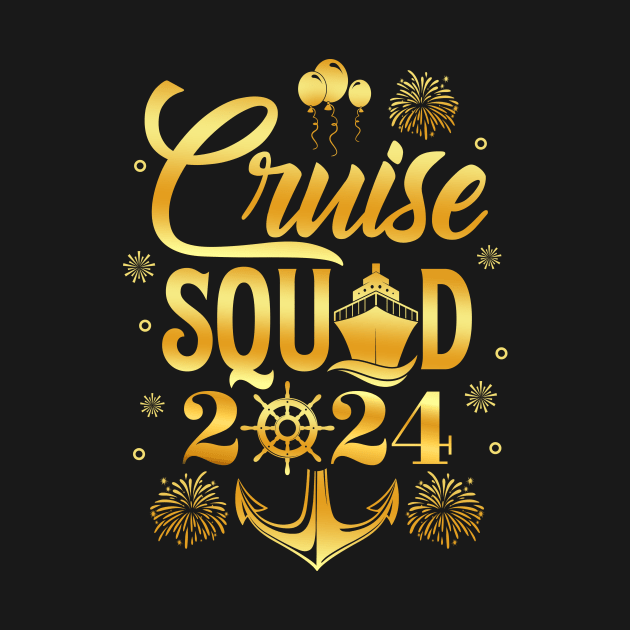 New Year Cruise Squad 2024 NYE Party Family Vacation Trip by antrazdixonlda