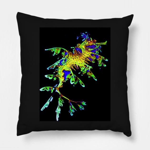 Leafy Seadragon Fish Pillow by CarloVaro