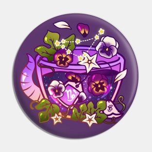 Capricorn Zodiac Teacup Pin