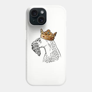 Kerry Blue Terrier Dog King Queen Wearing Crown Phone Case