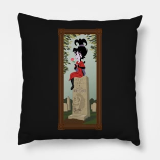 Haunted Portrait - Graveyard Pillow