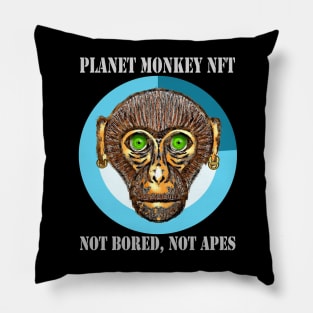 Planet Monkey Animals Not Bored Apes Pillow