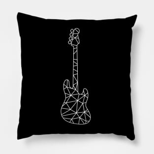 Geometric Line Bass Guitar Pillow