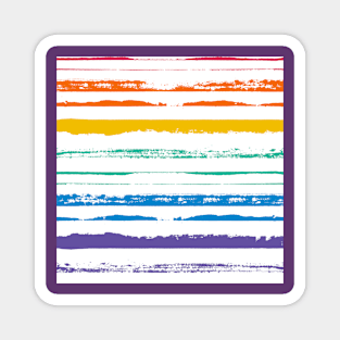 Rainbow Stripes Magnet