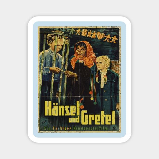 Hansel and Gretel Grim Fairytale Magnet by craftydoartist