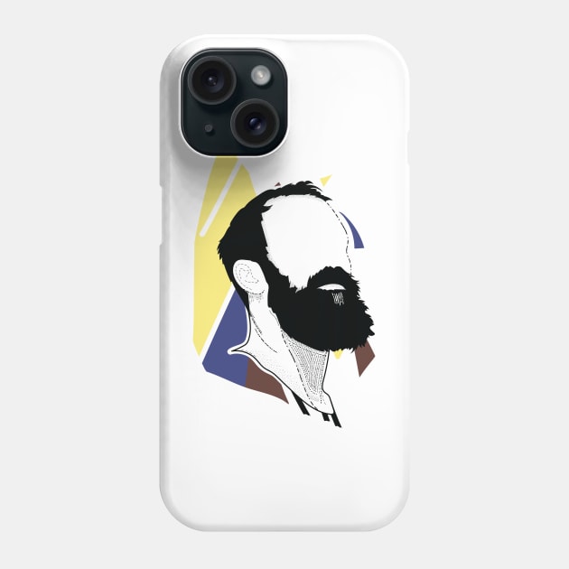 Beard aesthetics on hot summer day Phone Case by Frajtgorski