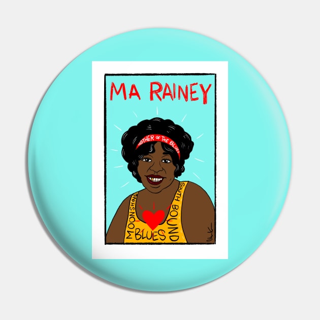 MA Rainey Pin by krusefolkart