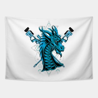 dragon retro sniper Tapestry