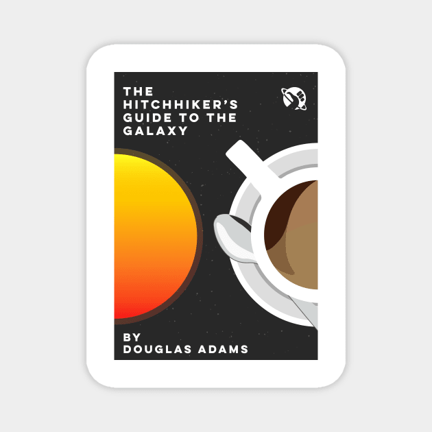 Hitchhikers Guide to the Galaxy Minimalist Poster Magnet by Walford-Designs