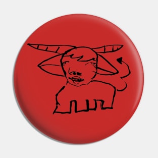 Suave Goat Boy Pin