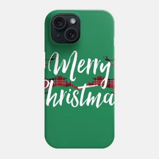 Merry Christmas Plaid Reindeer Phone Case