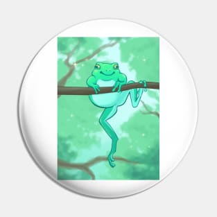 Hang in There Froggy Pin
