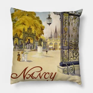 Nancy France Vintage Poster 1908 Pillow